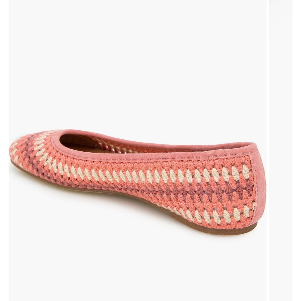 Gentle souls by Kenneth Cole Mable macrame pink flats size 7 new - Picture 3 of 5